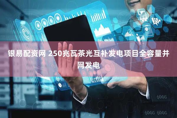银易配资网 250兆瓦茶光互补发电项目全容量并网发电