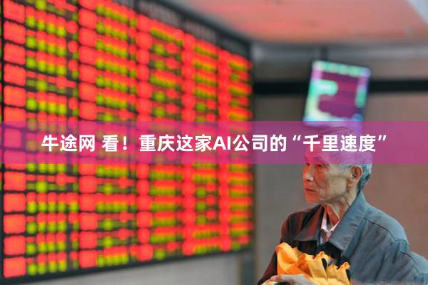 牛途网 看！重庆这家AI公司的“千里速度”